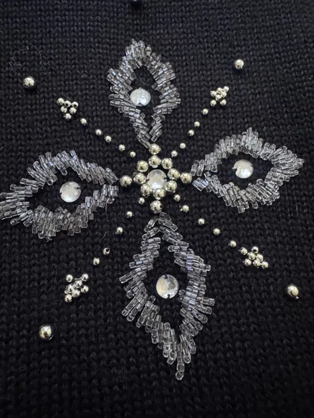 sueter vintage bordsdo flocos de neve
