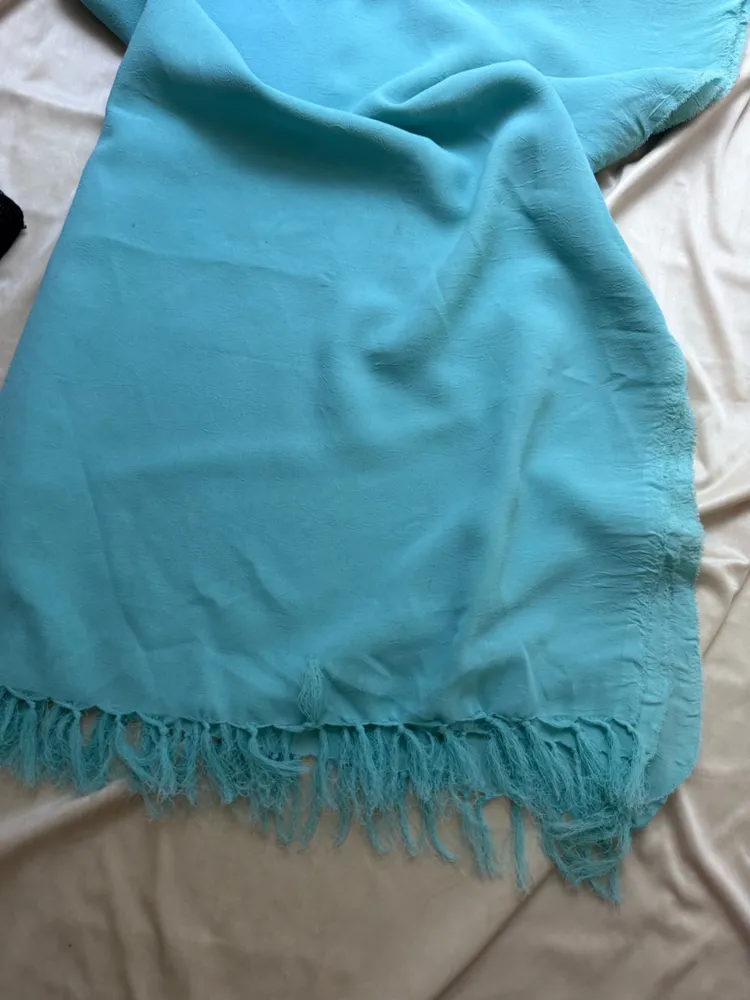 pashmina vintage azul piscina