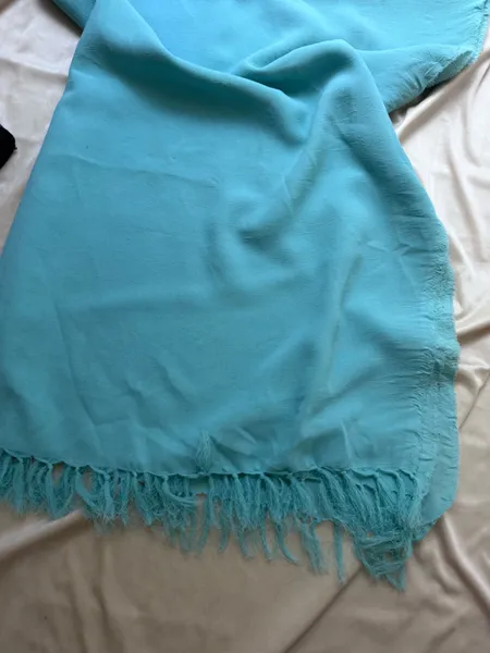 pashmina vintage azul piscina