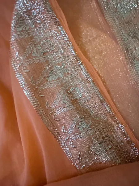 saree vintage laranja com doursdo