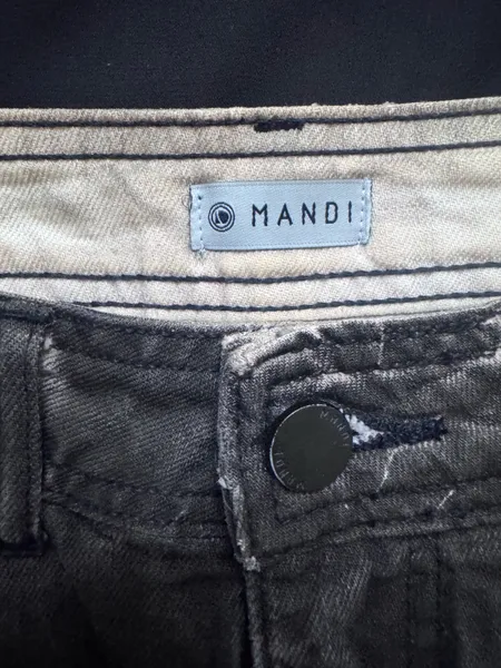 minissaia detonada jeans degrade y2k