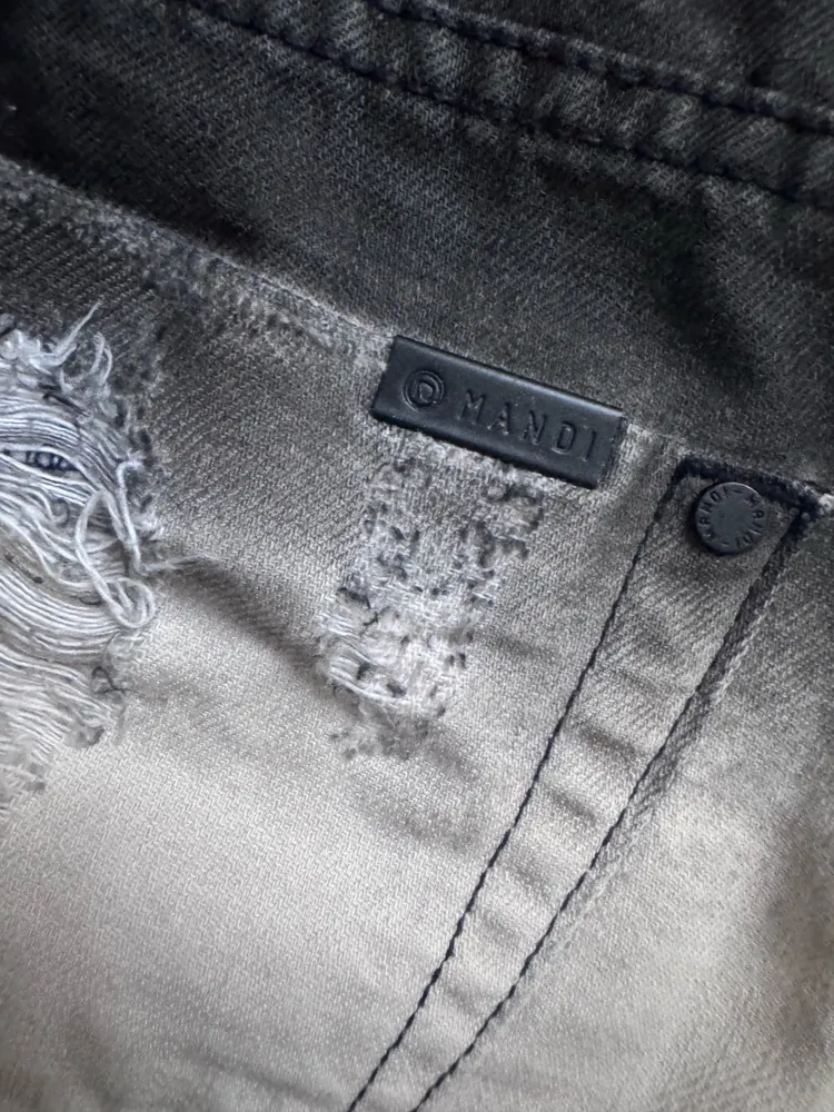 minissaia detonada jeans degrade y2k