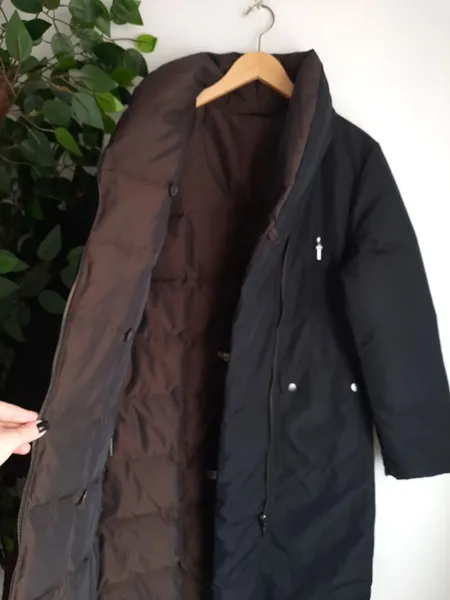 sobretudo puffer acolchoado impermeável dupla face