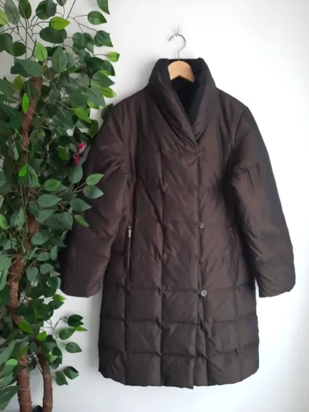 sobretudo puffer acolchoado impermeável dupla face