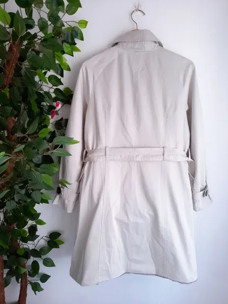 trench coat bege areia zara