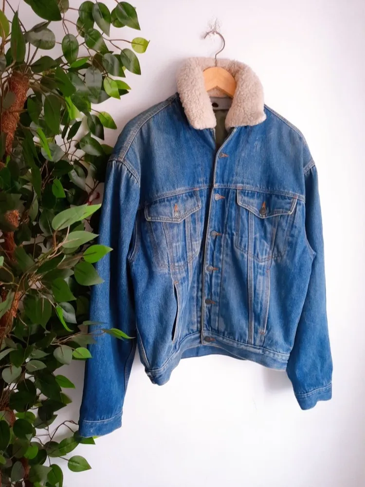 jaqueta jeans oversized teddy ellus masculino