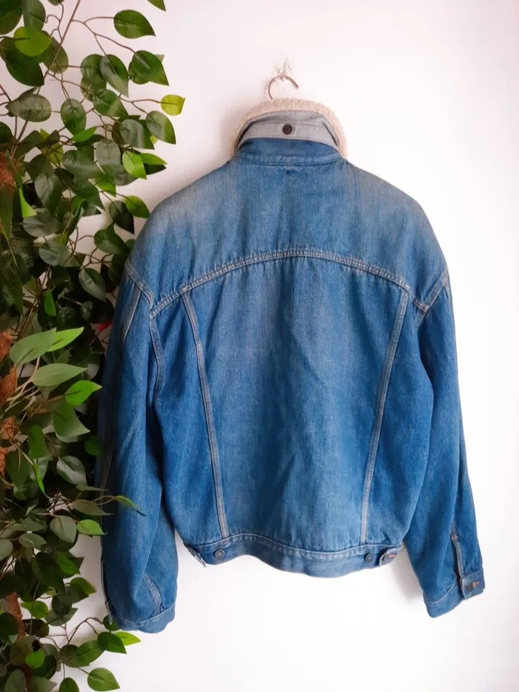 jaqueta jeans oversized teddy ellus masculino