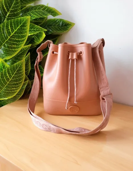 bolsa saco tiracolo bege nude moleca