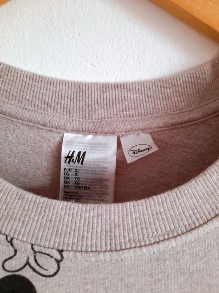 blusão de moletom mickey mouse disney h&m