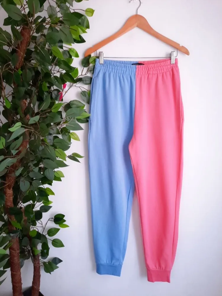 conjunto moletom colorblock renner blue steel