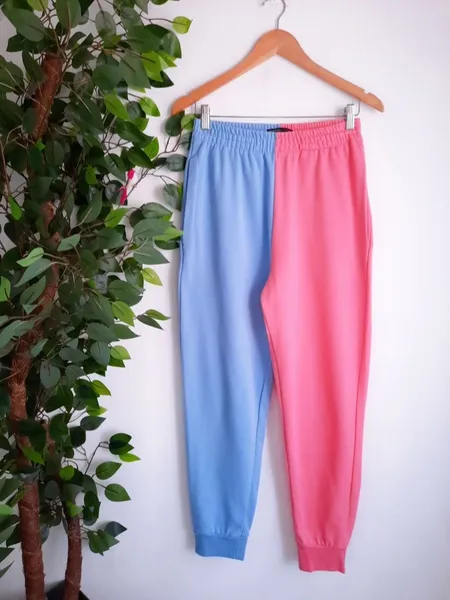 conjunto moletom colorblock renner blue steel