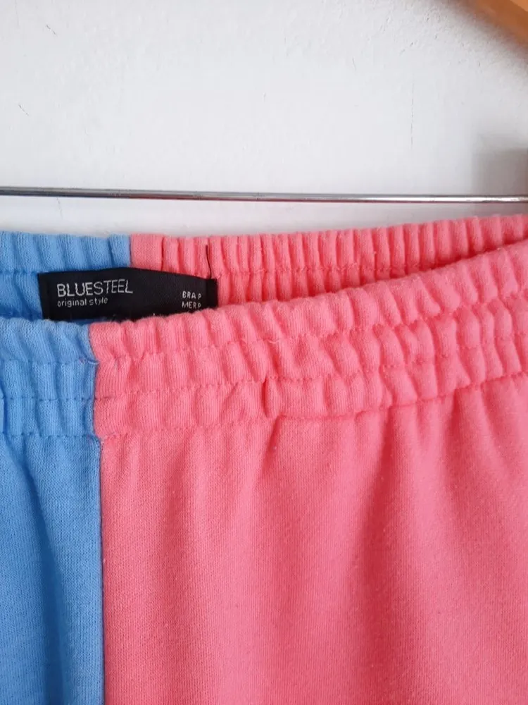 conjunto moletom colorblock renner blue steel