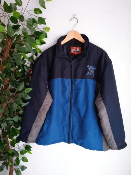 jaqueta masculina acolchoada azul