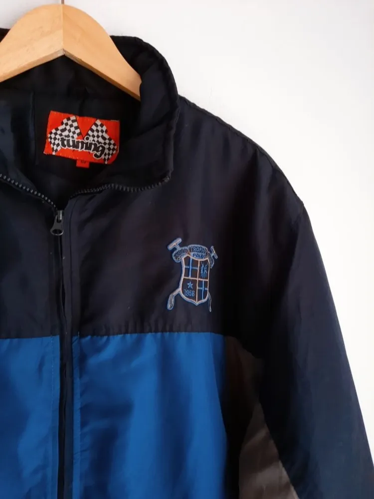 jaqueta masculina acolchoada azul