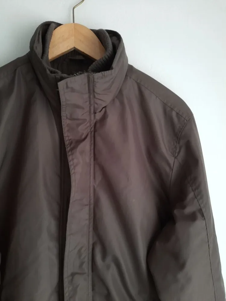 jaqueta puffer acolchoada cinza marisa