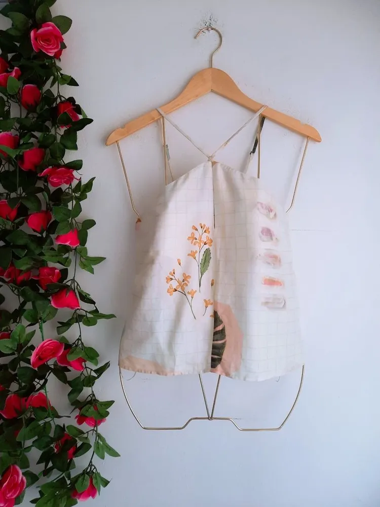 blusa estampada floral farm