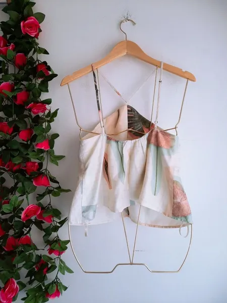 blusa estampada floral farm