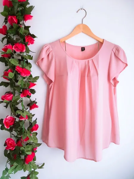 blusa rosa princesa da shein