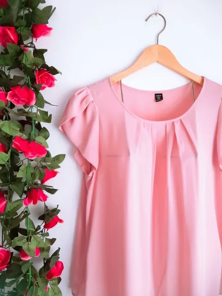 blusa rosa princesa da shein