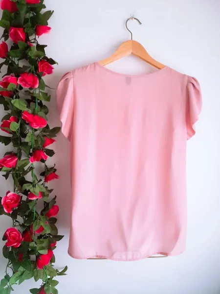 blusa rosa princesa da shein