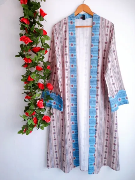 conjunto oriental kimono shein