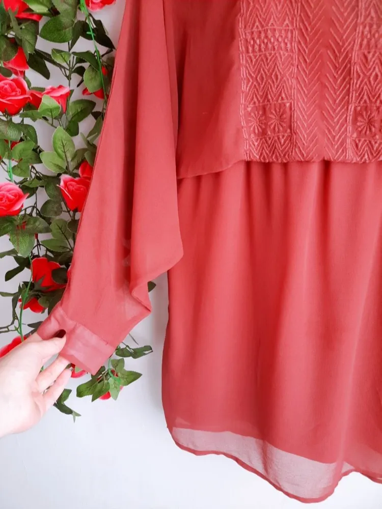 vestido rose bordado luigi bertolli