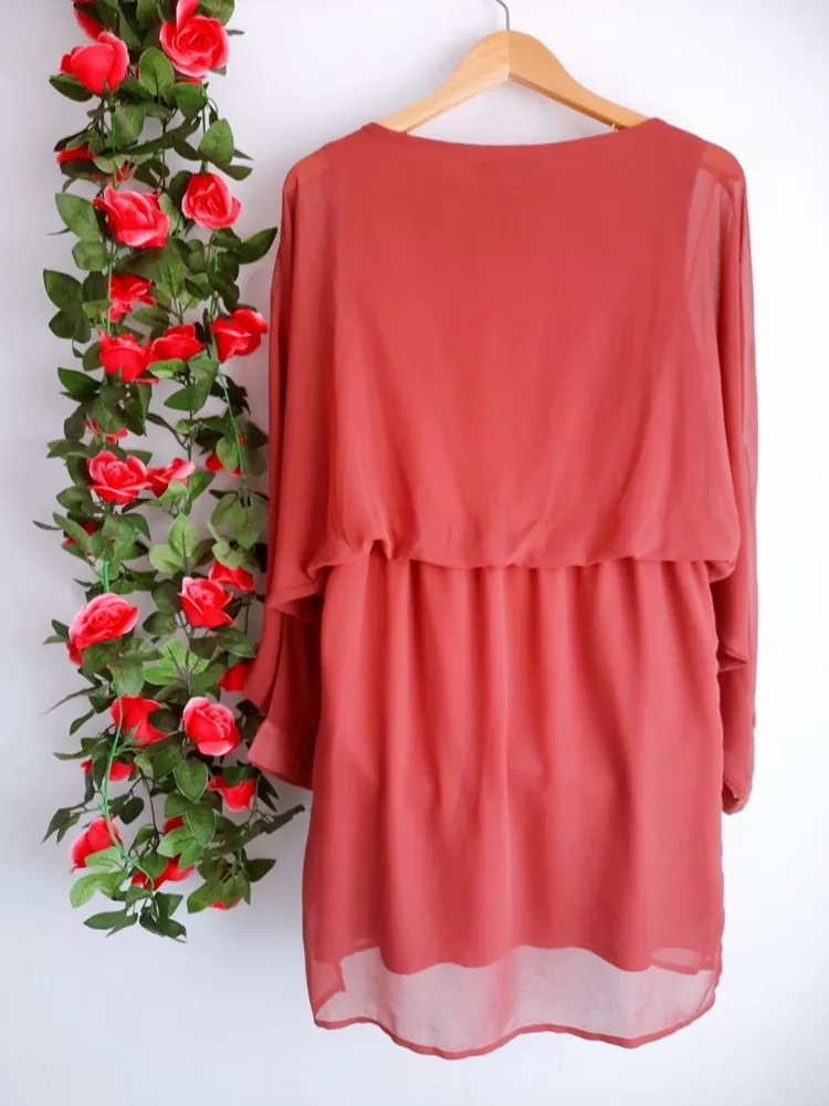 vestido rose bordado luigi bertolli