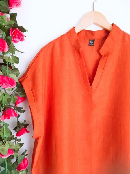 blusa shein marrom terracota