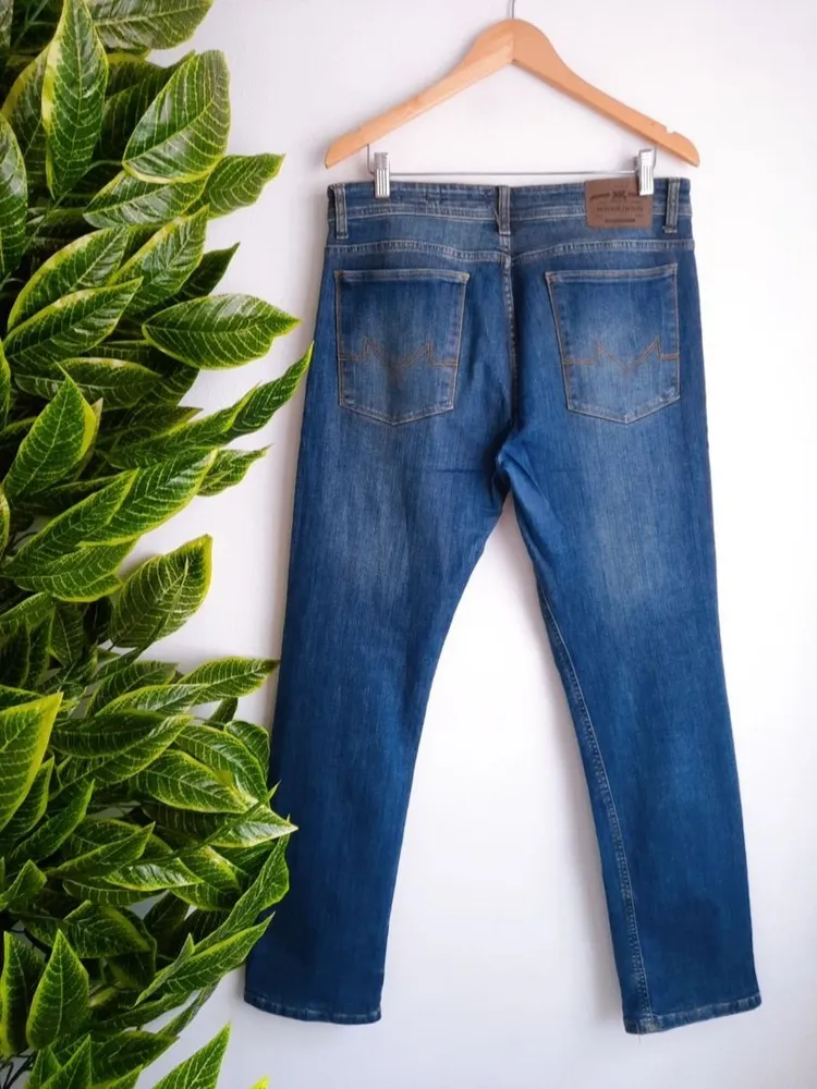 calça jeans masculina marfinno reta 42
