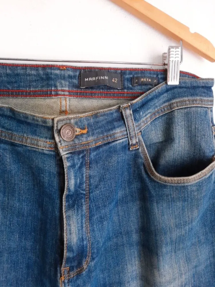 calça jeans masculina marfinno reta 42