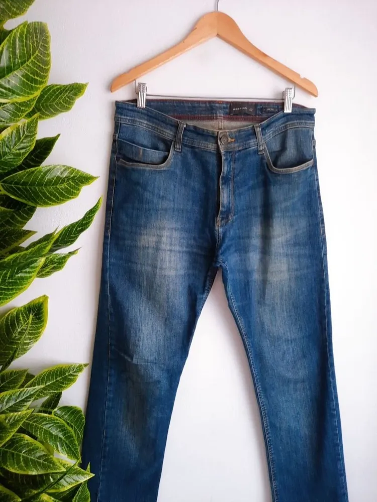 calça jeans masculina marfinno reta 42