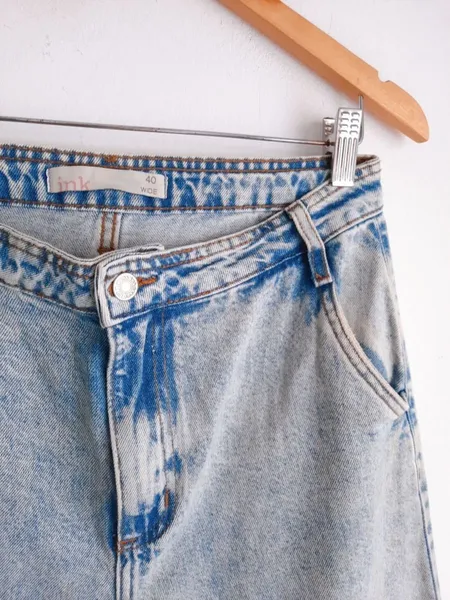 calça jeans wide leg ink azul claro 40