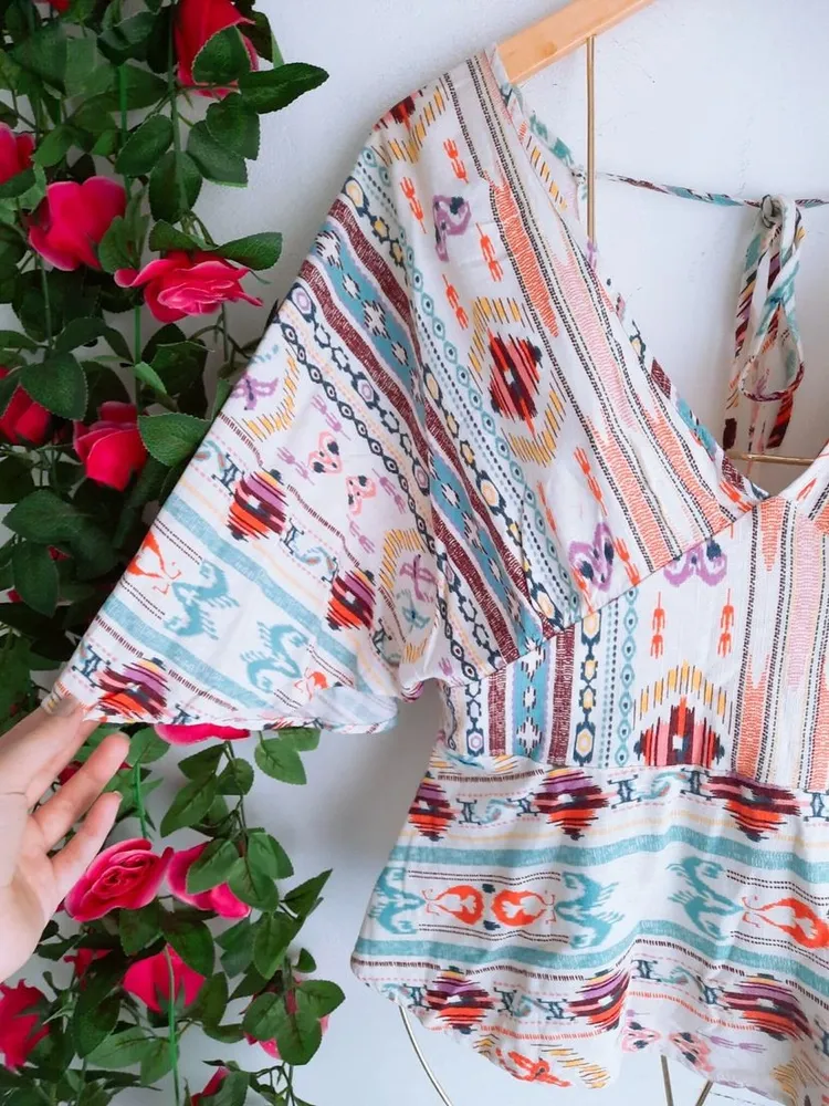 blusa estampada farm