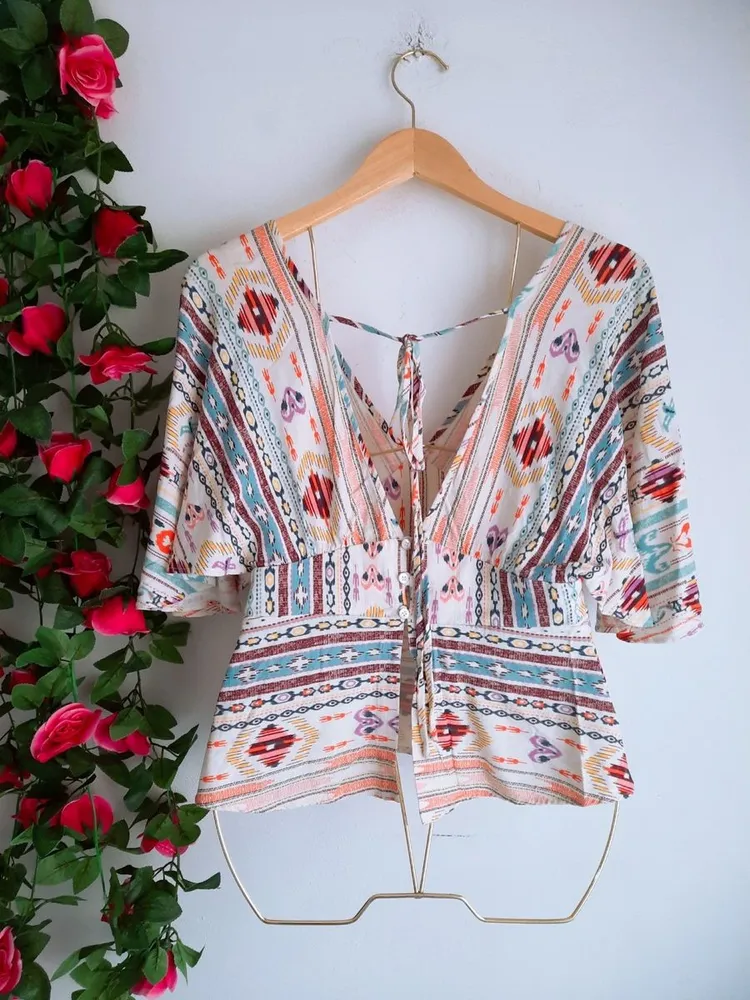 blusa estampada farm