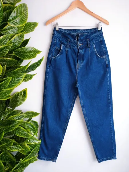 calça jeans mom cortelle 36