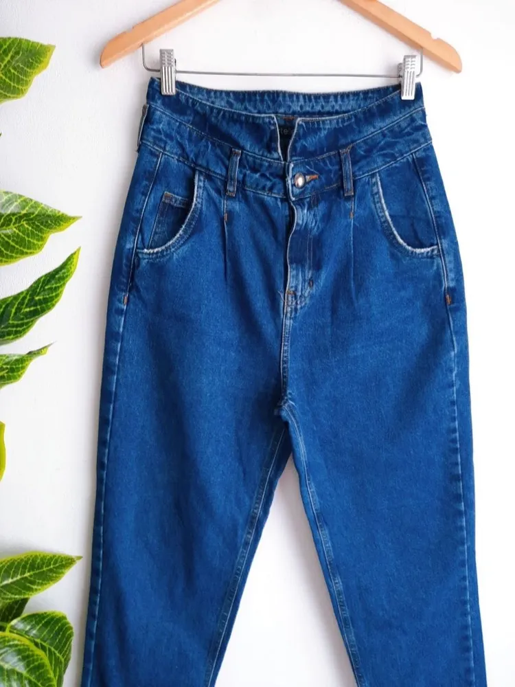 calça jeans mom cortelle 36