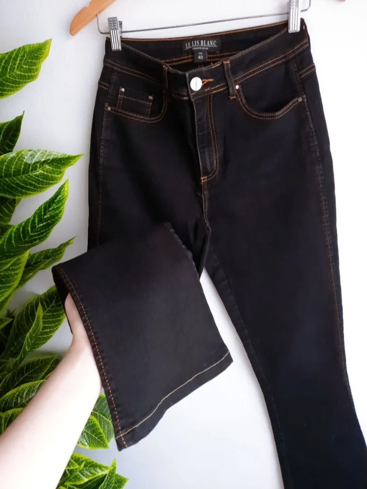 calça jeans flare le lis blanc 40