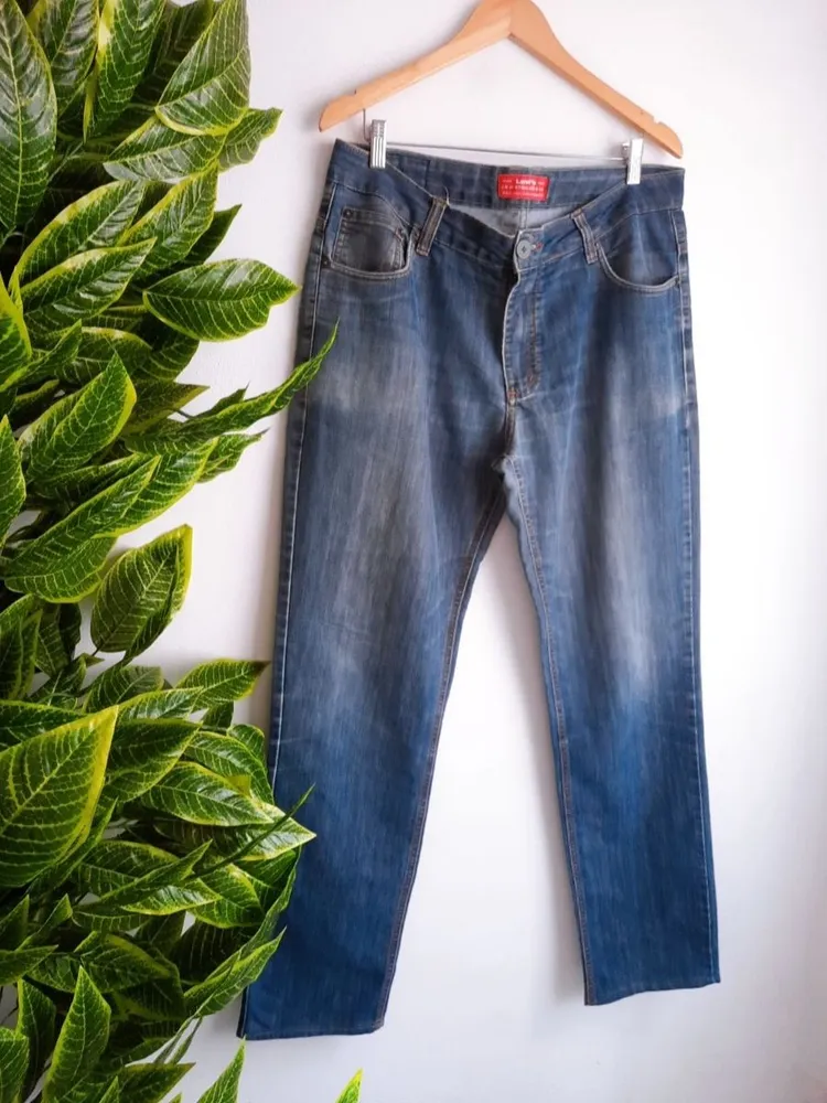 calça jeans masculina levis azul acinzentada 44