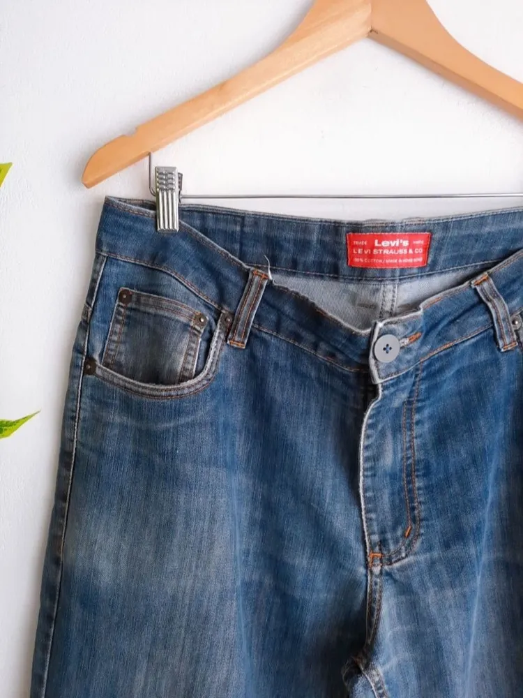 calça jeans masculina levis azul acinzentada 44