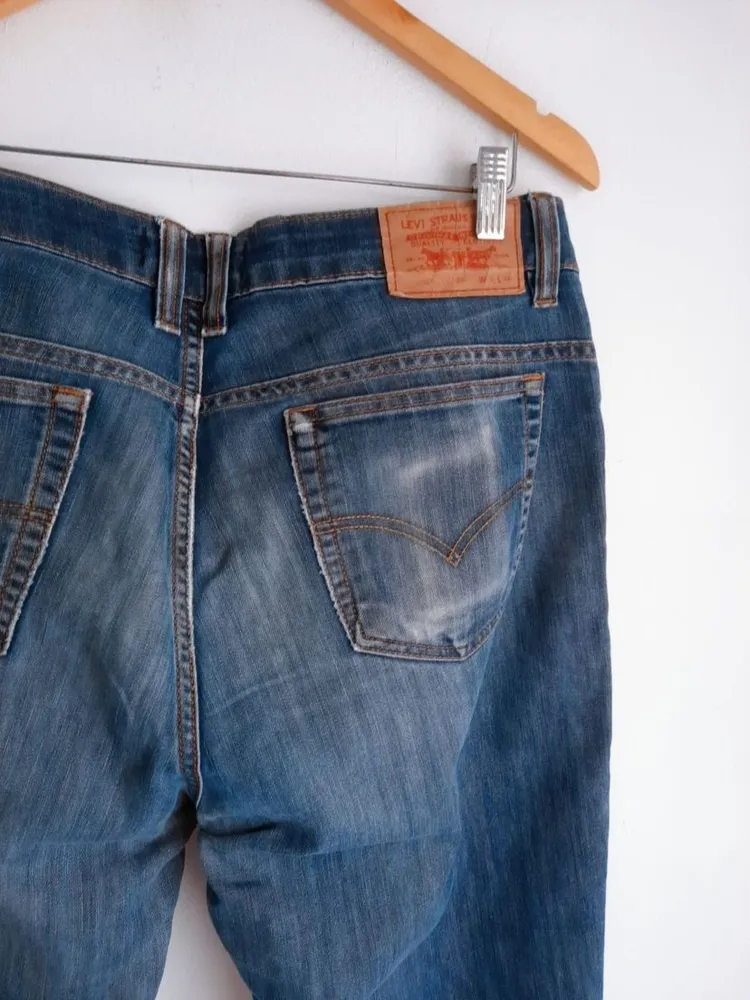 calça jeans masculina levis azul acinzentada 44