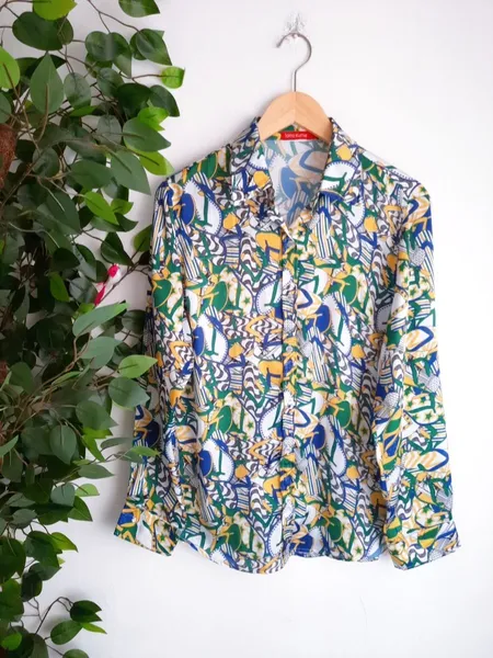 camisa estampada brasil talita kume