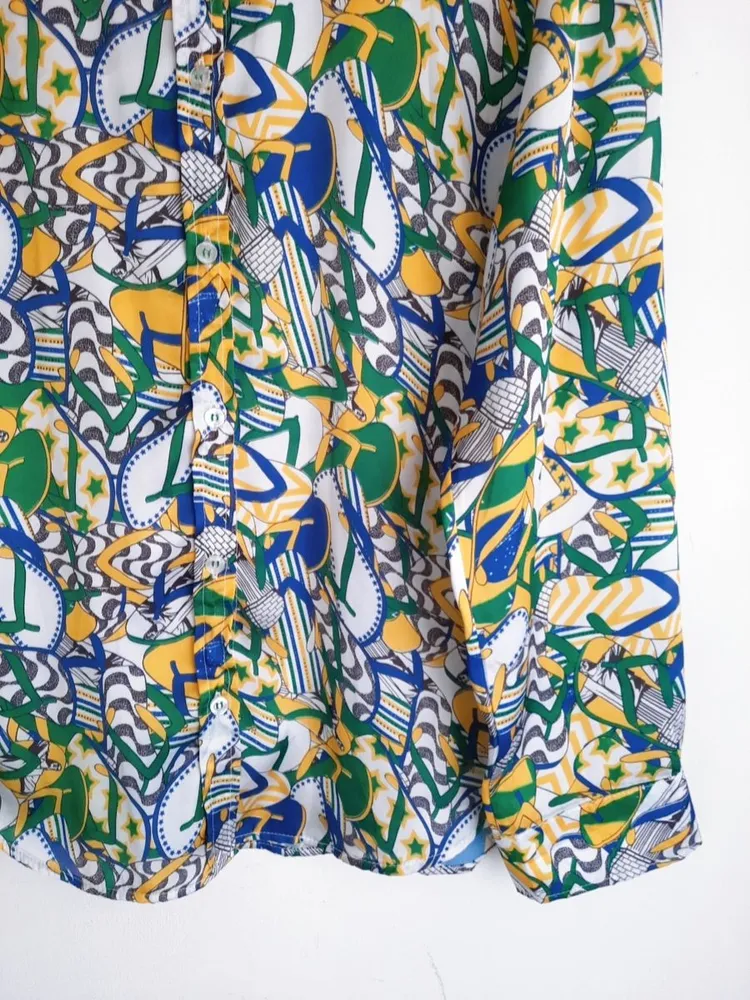 camisa estampada brasil talita kume