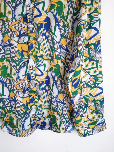 camisa estampada brasil talita kume