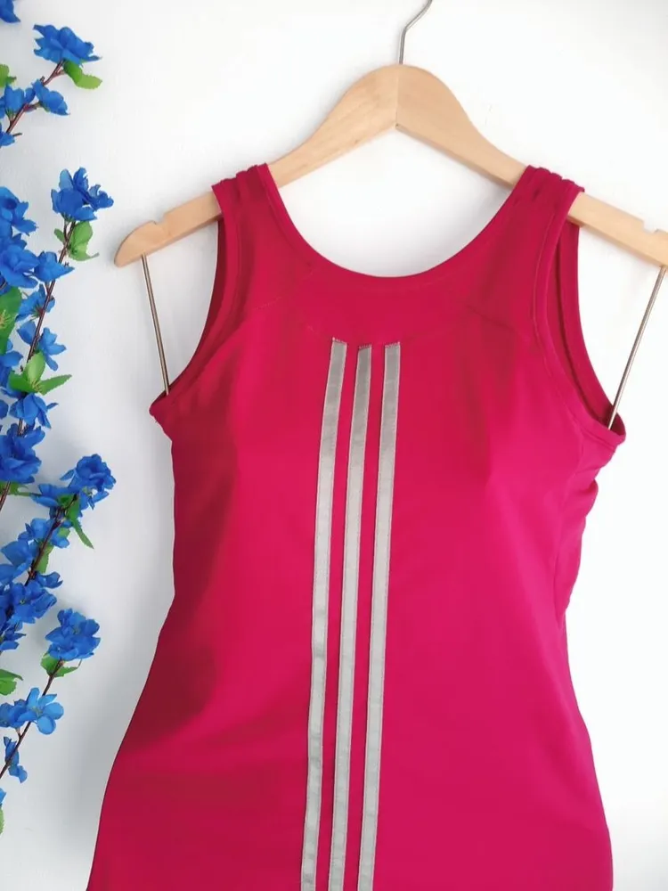 blusa esportiva rosa adidas original