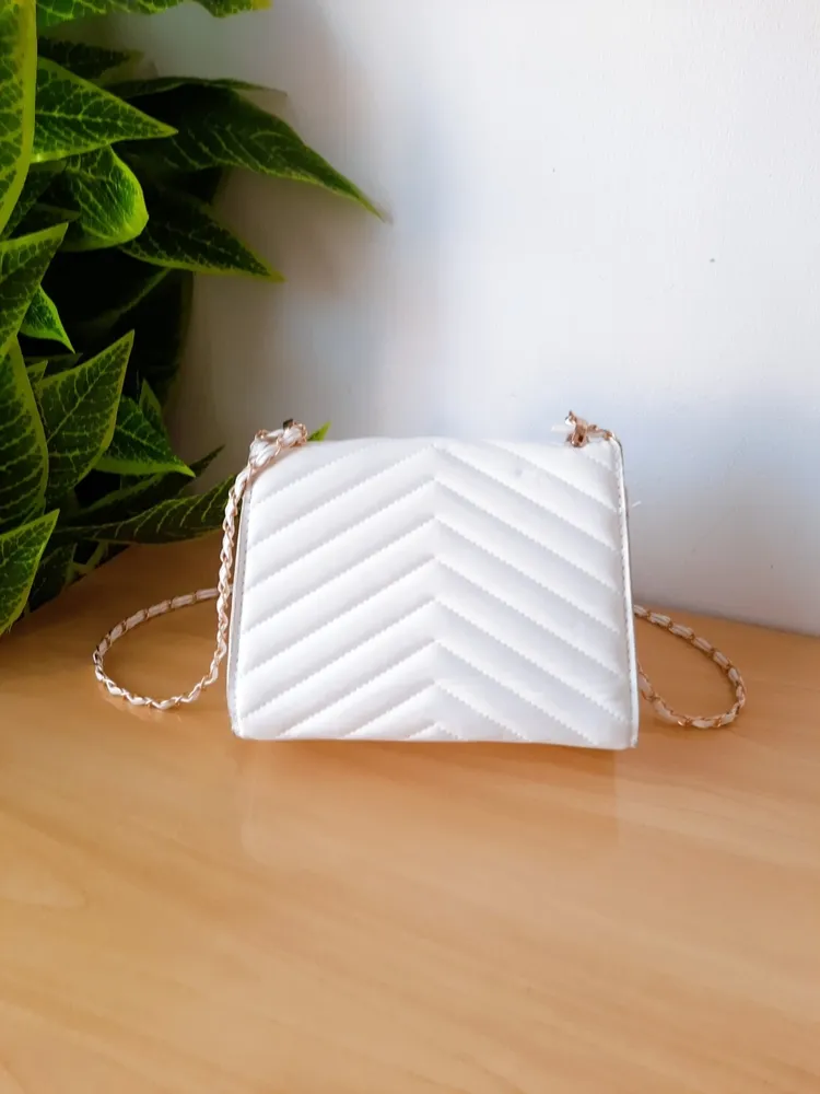 bolsa tiracolo corrente branca