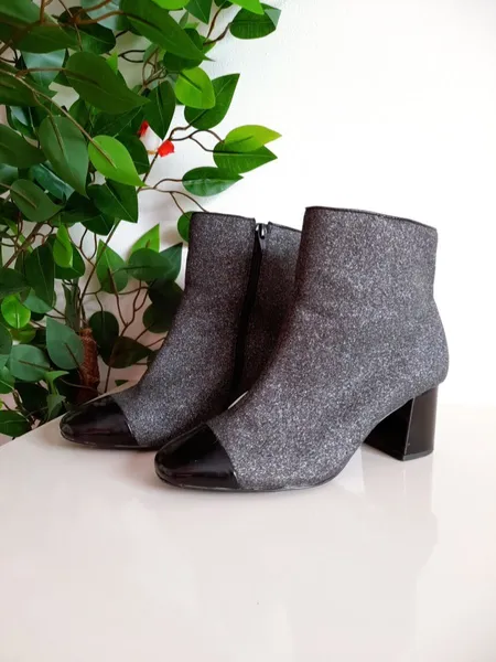 bota cano curto preto com brilho corello 34