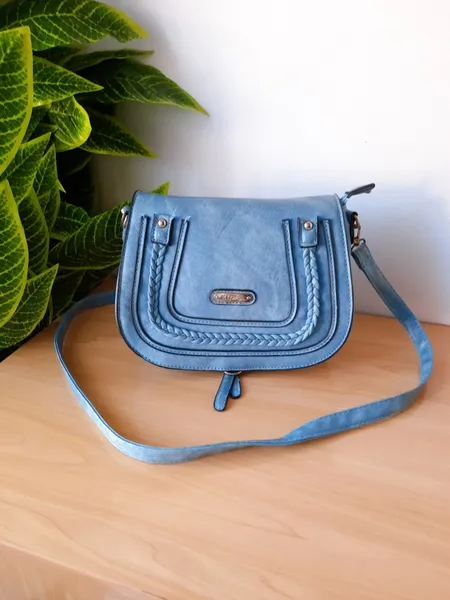 bolsa tiracolo azul