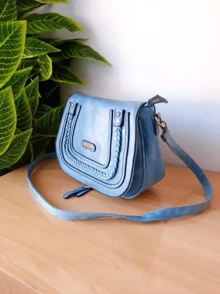 bolsa tiracolo azul
