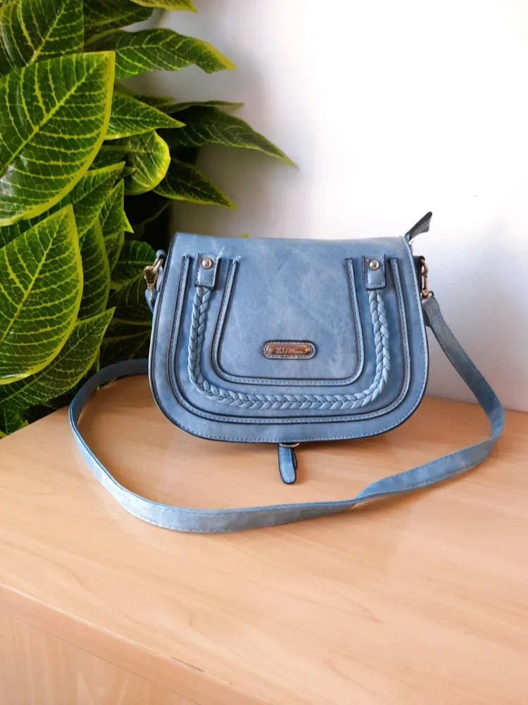 bolsa tiracolo azul