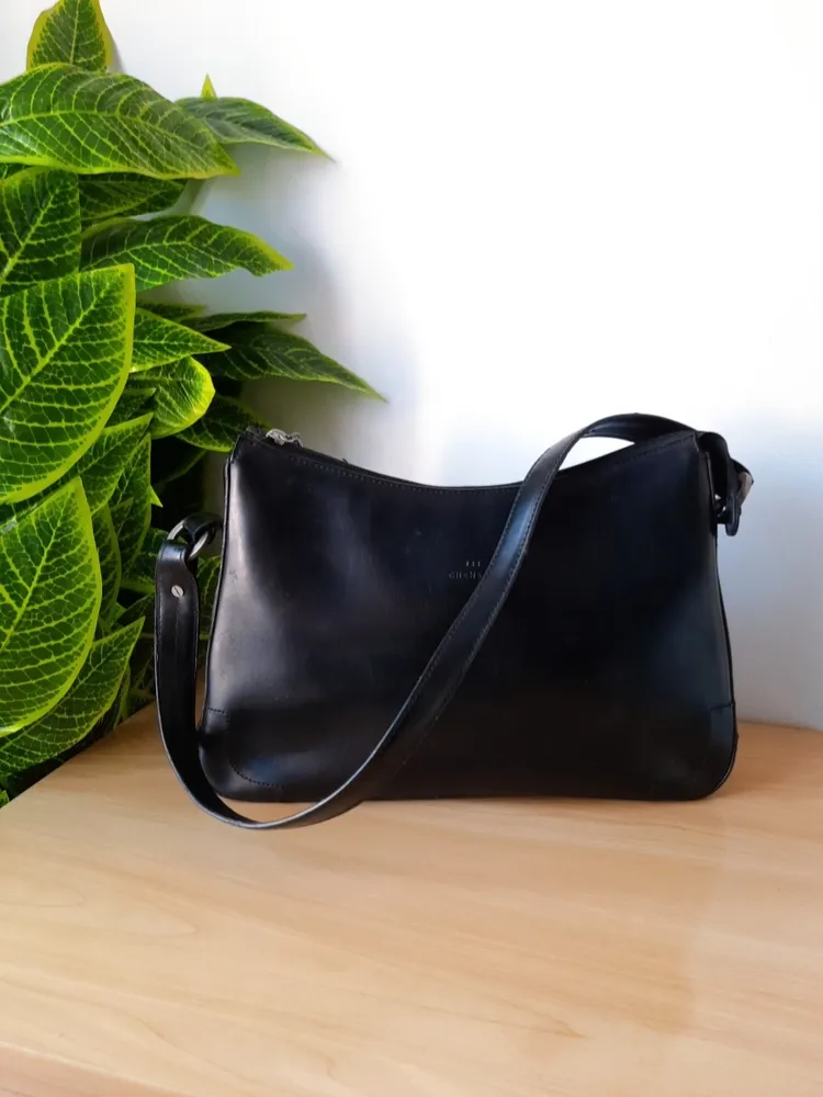 bolsa baguete preta ombro chenson